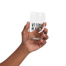 Load image into Gallery viewer, Canned Elegance: &#39;We Come In Peace&#39; Custom Drinking Glass
