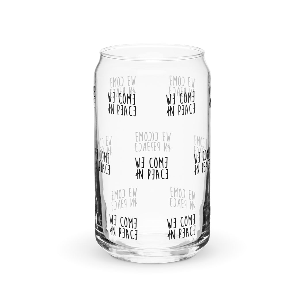 We Come In Peace' Custom Drinking Glass All over Pint