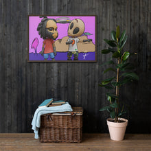 Load image into Gallery viewer, Nexxians Land on Planet Pallet (36x24) Signed Framed Canvas Print
